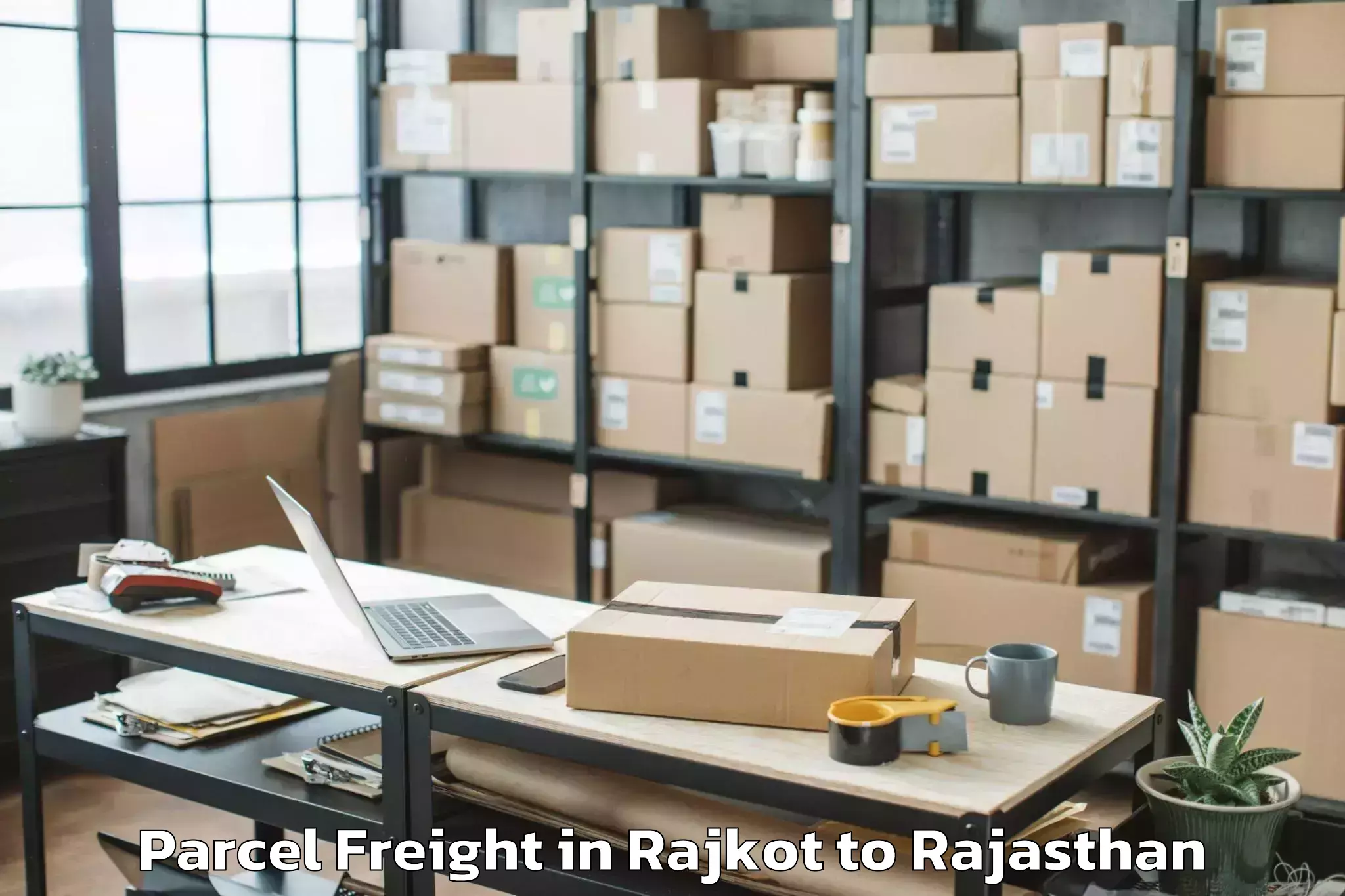 Leading Rajkot to Sapotra Parcel Freight Provider